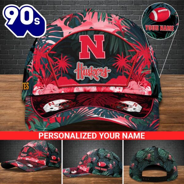 Nebraska Cornhuskers Football Team Cap Personalized Your Name NCAA Cap