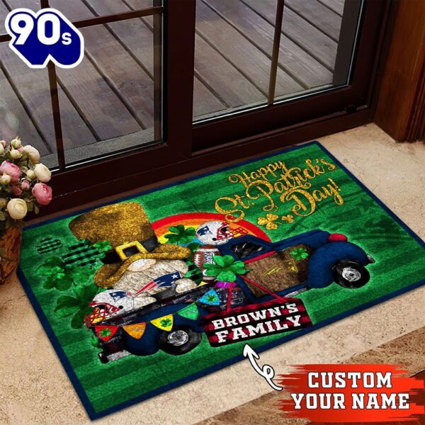 New England Patriots NFL-Custom Doormat For The Celebration Of Saint Patrick’s Day