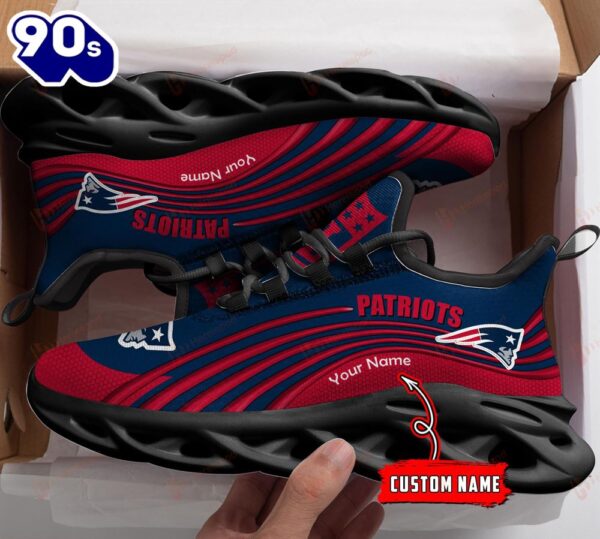New England Patriots NFL Personalized Clunky Shoes Running Adults