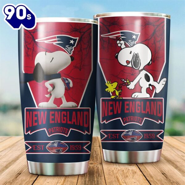 New England Patriots Snoopy All Over Print 3D Tumbler-TPH