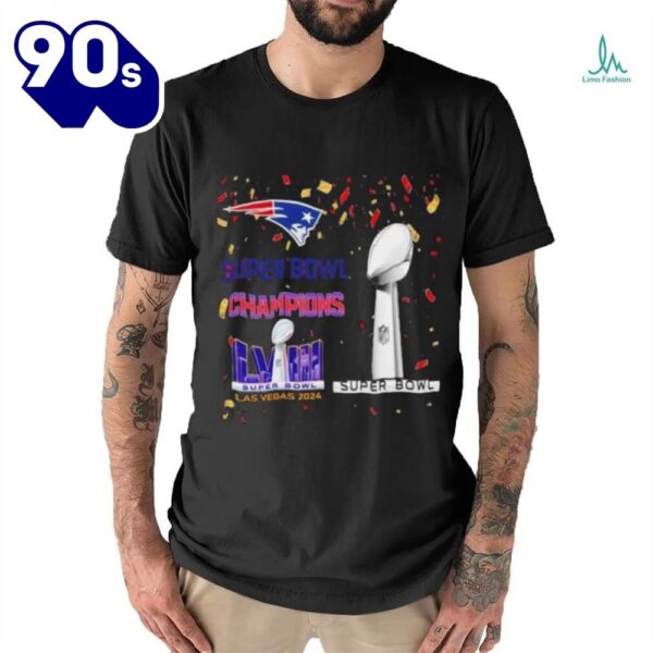 New England Patriots Super Bowl Champions Lviii Las Vegas 2024 Shirt