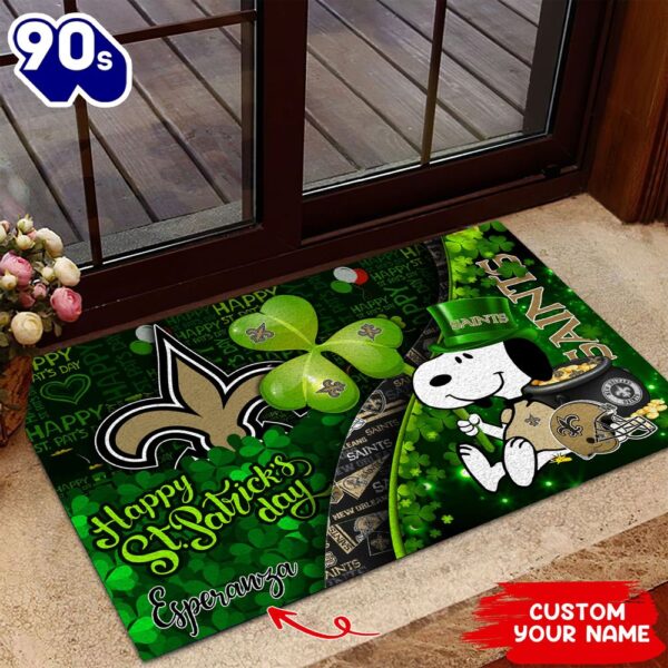 New Orleans Saints NFL-Custom Doormat The Celebration Of The Saint Patrick’s Day