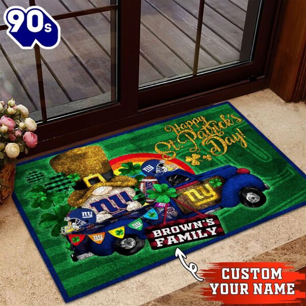 New York Giants NFL-Custom Doormat For The Celebration Of Saint Patrick’s Day