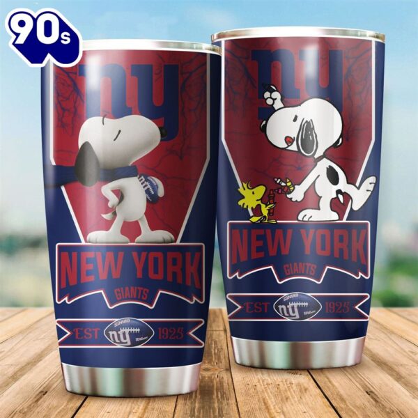New York Giants Snoopy All Over Print 3D Tumbler-TPH
