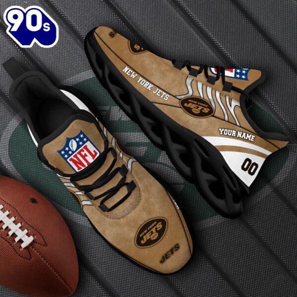 New York Jets NFL Clunky Shoes For Fans Custom Name And Number