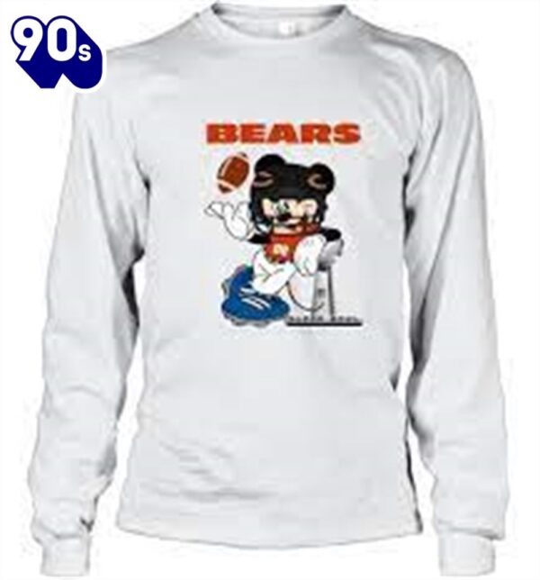 Nfl Chicago Bears Mickey Mouse Disney Super Bowl Football T Shirt