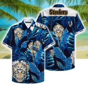 Nfl Pittsburgh Steelers Skull Special Trendy Hawaiian Shirt Aloha Shirt