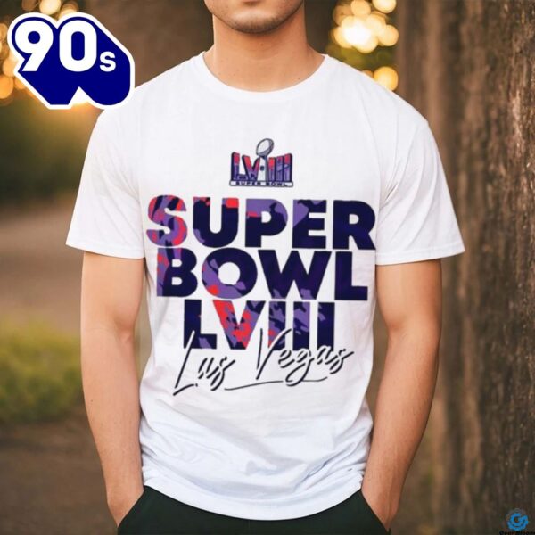 Nfl Super Bowl Lviii Las Vegas 2024 Colorful Logo Classic T Shirt