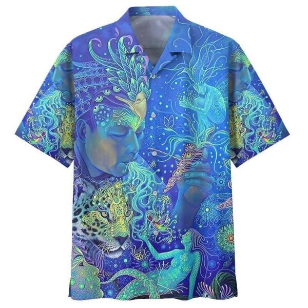 Ocean Life Colorful Best Hippie Hawaiian Shirt – Beachwear For Men – Gifts For Young Adults