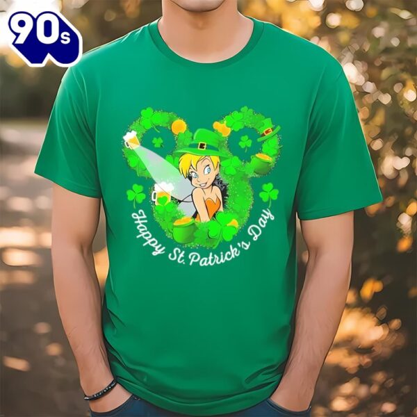 Official Tinker Bell Tinkerbell Happy St. Patrick’s Day T-Shirt