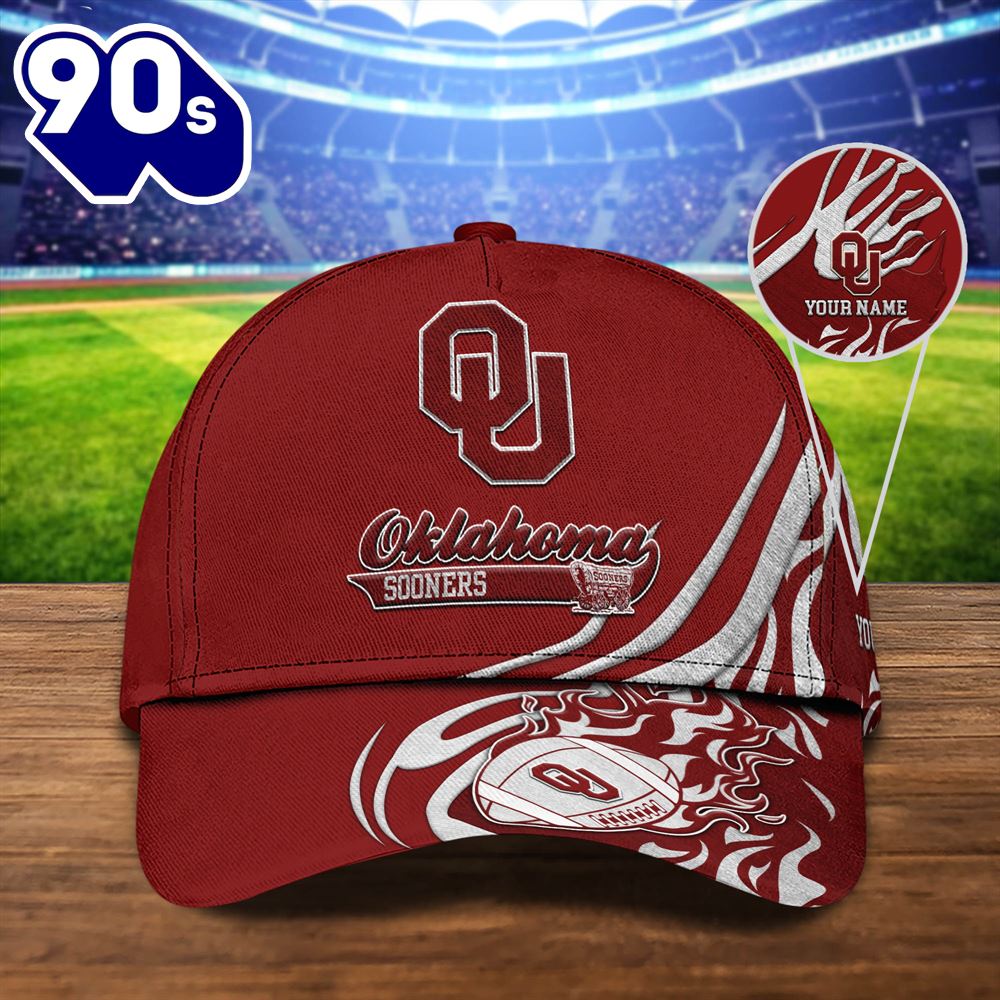 Oklahoma Sooners Sport Cap Personalized Your Name NCAA Cap