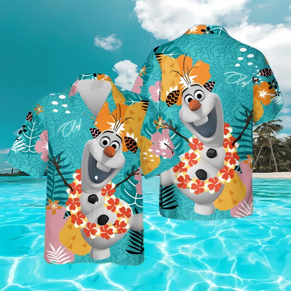 Olaf Snowman Frozen Tropical Vibes Summer Mode 3d Hawaii Shirt