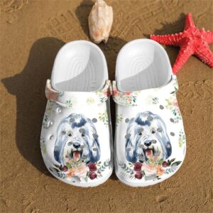 Old English Sheepdog shoes Crocs Crocband Clogs Shoes For Men Women