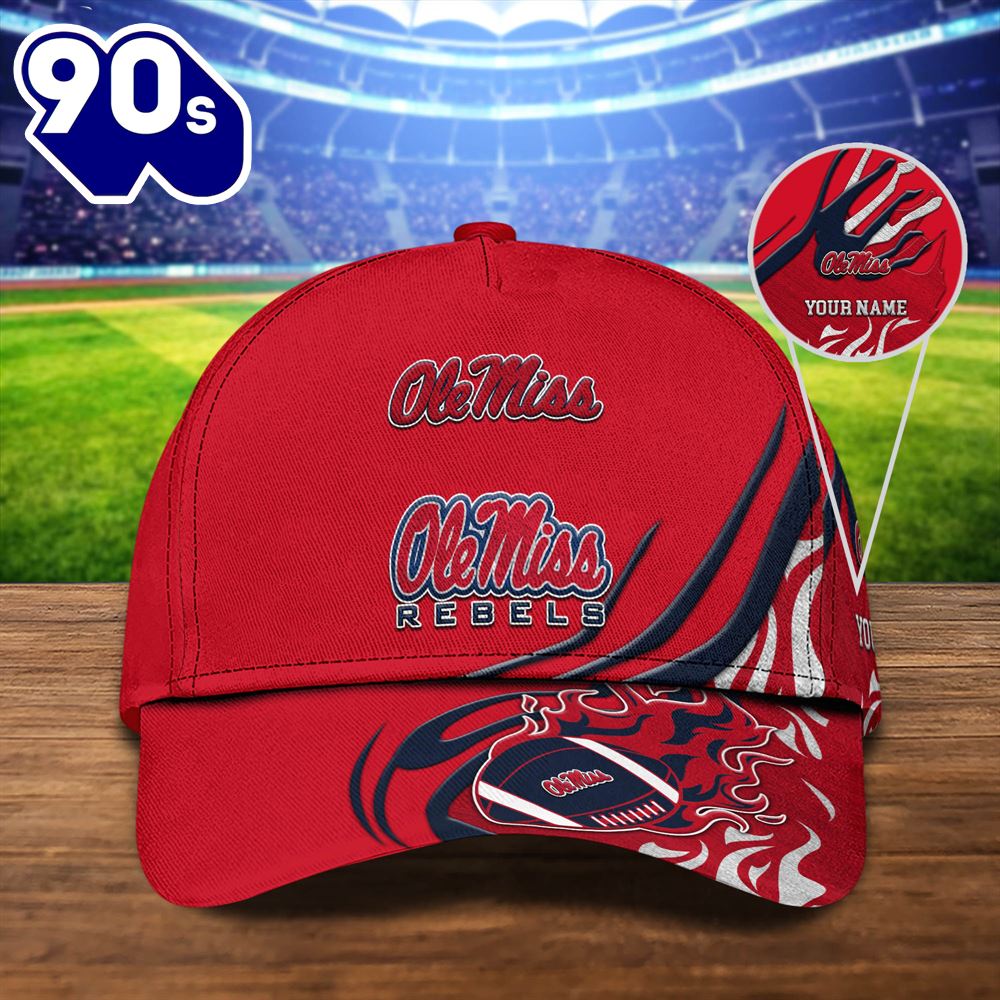 Ole Miss Rebels Sport Cap Personalized Your Name NCAA Cap