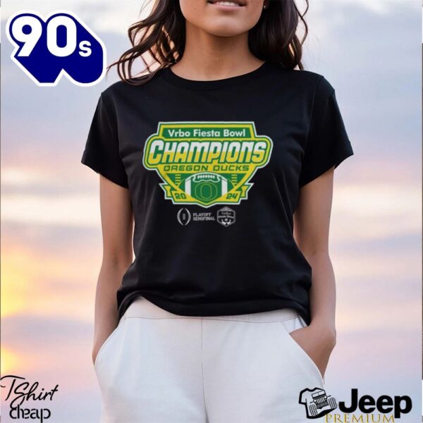 Oregon Ducks 2024 Fiesta Bowl Champions Shirt Black