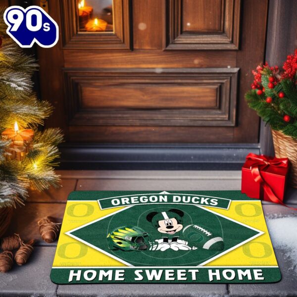 Oregon Ducks NCAA And Mickey Mouse Doormat