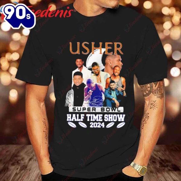 Original Usher 2024 Super Bowl Halftime Tee, Exclusive Design