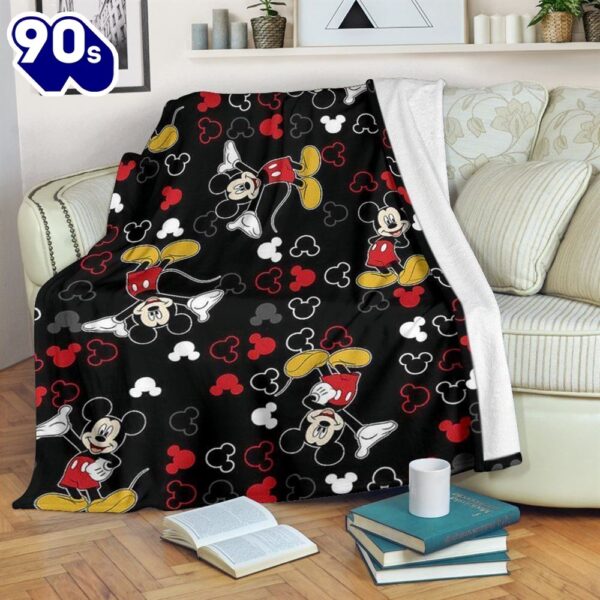 Pattern Mickey Mouse Disney Fleece Blanket Gift For Fan