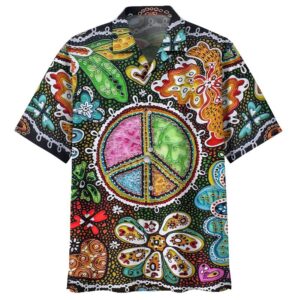 Peace Hippie Hawaiian Shirt –…