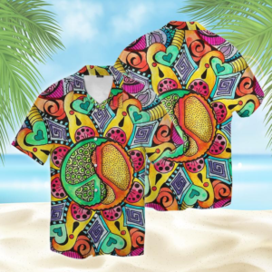Peaceful Hippie Hawaiian Shirt –…
