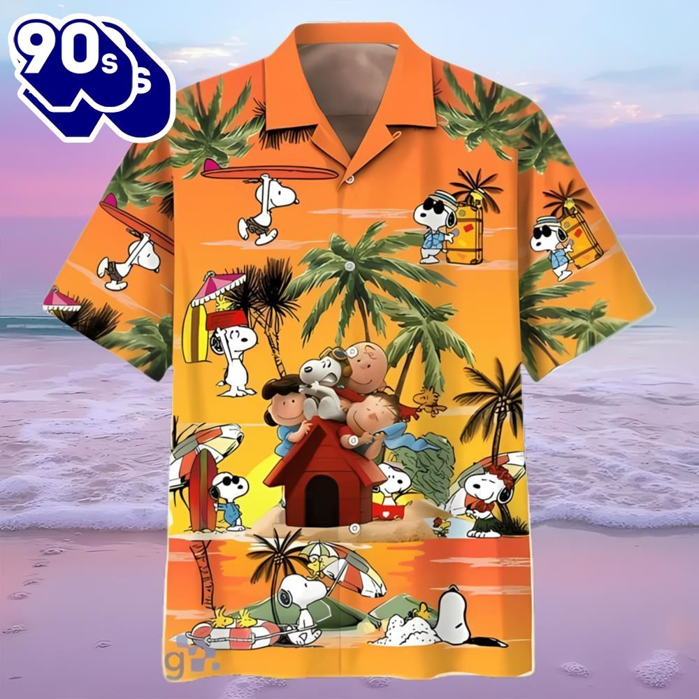 Peanuts Charlie Brown And Snoopy Hawaiian Shirt For Men For Men