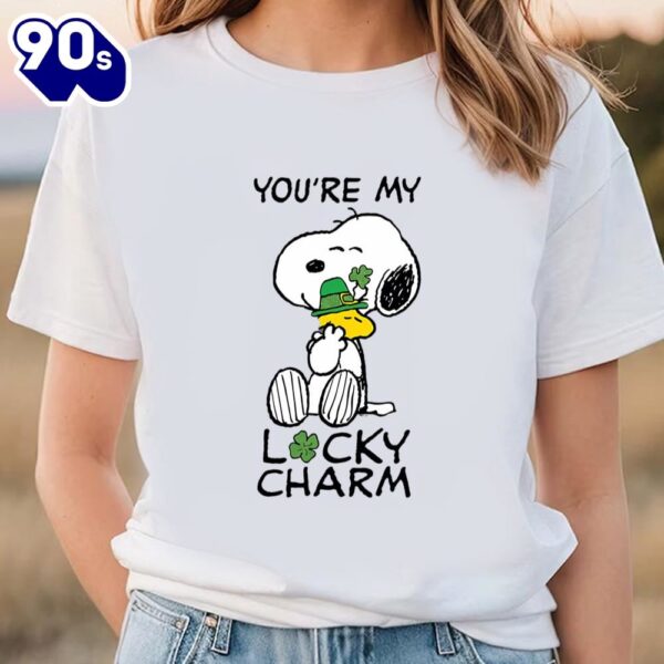 Peanuts St Patricks Snoopy Lucky Charm Shirt