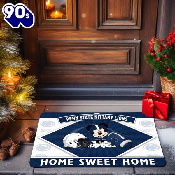 Penn State Nittany Lions NCAA And Mickey Mouse Doormat