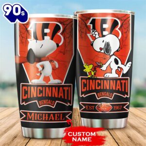 Personalized Cincinnati Bengals Snoopy All…