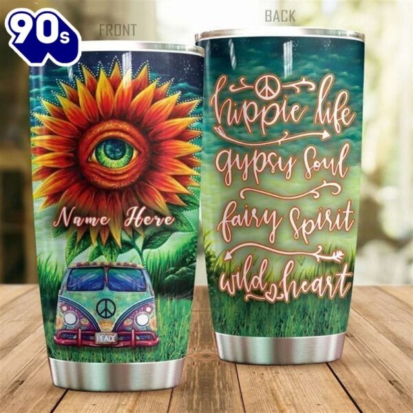 Personalized Gypsy Soul Hippie Life Tumbler