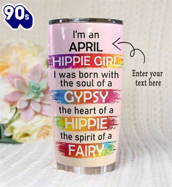 Personalized Hippie Girl Gift For Lover Day Travel Tumbler
