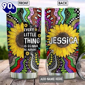 Personalized Hippie Sunflower Every Little…