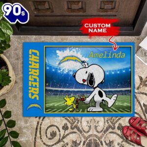 Personalized Los Angeles Chargers Snoopy…