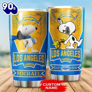 Personalized Los Angeles Chargers Snoopy…