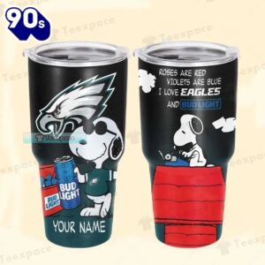 Personalized Philadelphia Eagles Snoopy Bud…