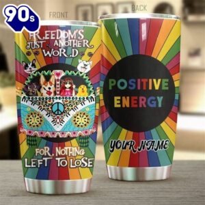 Personalized Positive Energy Hippie Tumbler