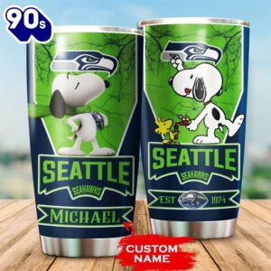 Personalized Seattle Seahawks Snoopy All…