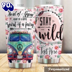 Personalized Stay Wild Hippie Van…