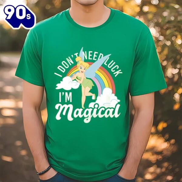 Peter Pan St. Patrick’s Day Tinkerbell I Don’t Need Luck I’m…