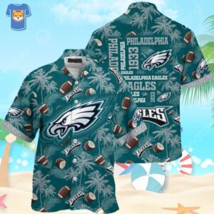 Philadelphia Eagles Hawaiian Shirt Coconut…