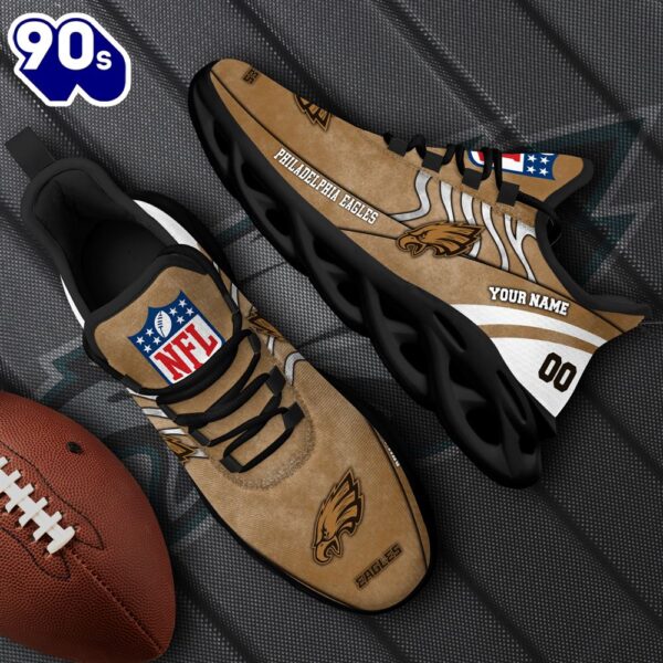 Philadelphia Eagles NFL Clunky Shoes For Fans Custom Name And Number