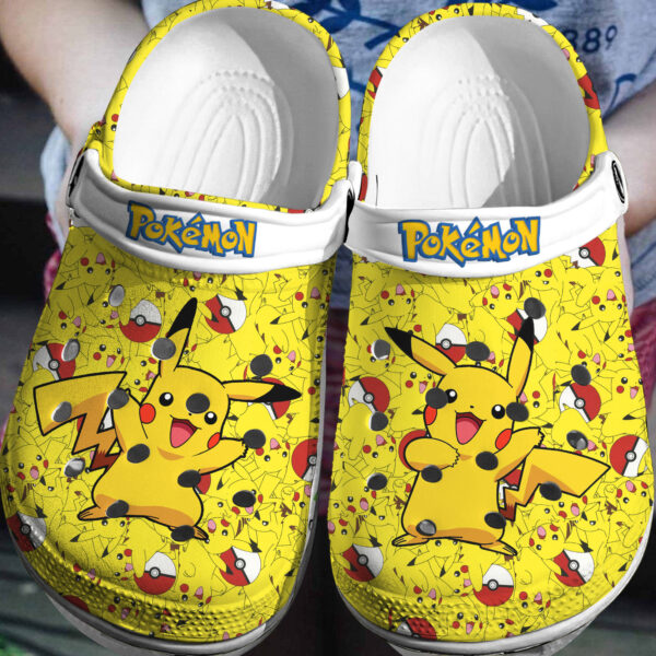Pikachu Pokemon Crocs 3D Clog Shoes