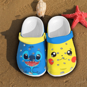 Pikachu & Stitch Crocs Crocband Clogs