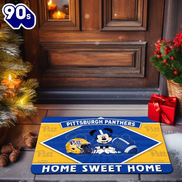 Pittsburgh Panthers NCAA And Mickey Mouse Doormat
