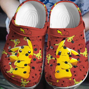 Pokemon Pikachu Crocs 3D Clog Shoes