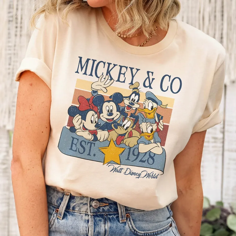 Retro Mickey And Friends Shirt,…