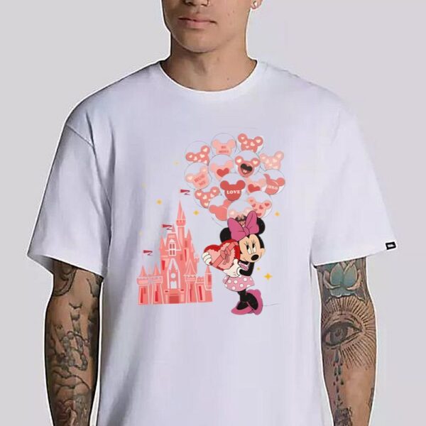 Retro Mickey Minnie Valentine T-Shirt Disney Couple T-Shirt