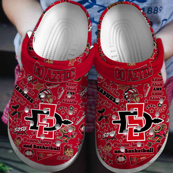 San Diego State Aztecs basketball NCAA Sport Crocs Clogs Crocband Shoes Comfortable For Men Women and Kids
