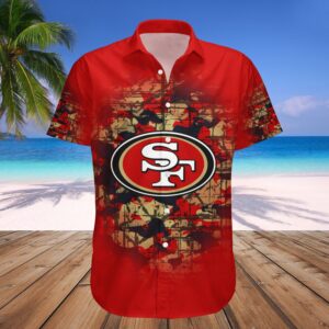 San Francisco 49Ers Hawaii Shirt Camouflage Vintage  NFL