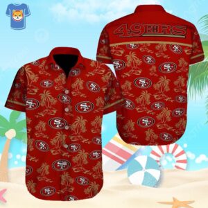 San Francisco 49Ers Hawaiian Shirt Island Pattern Summer Beach Gift