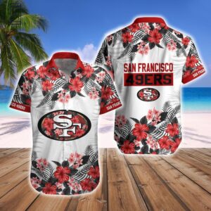 San Francisco 49ers Hawaiian Shirt Short Combo Tropical Style